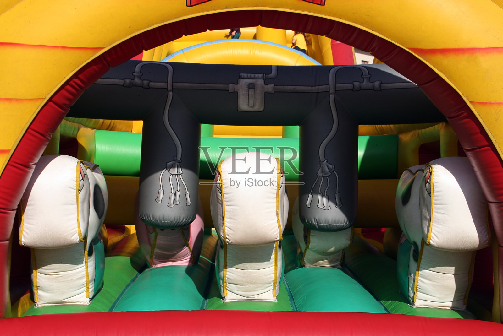 Bouncy castle入口照片摄影图片