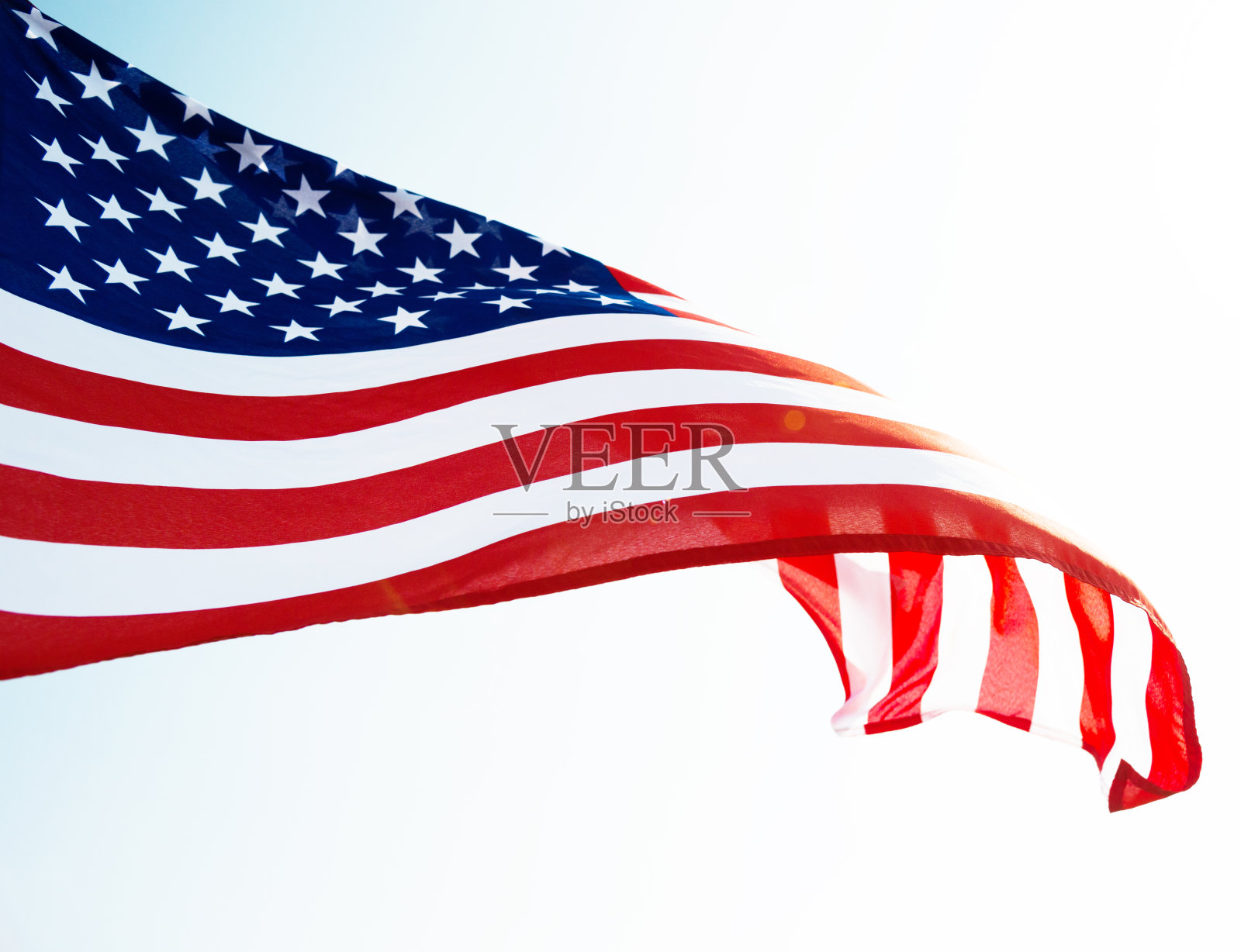 美国国旗的特写照片摄影图片