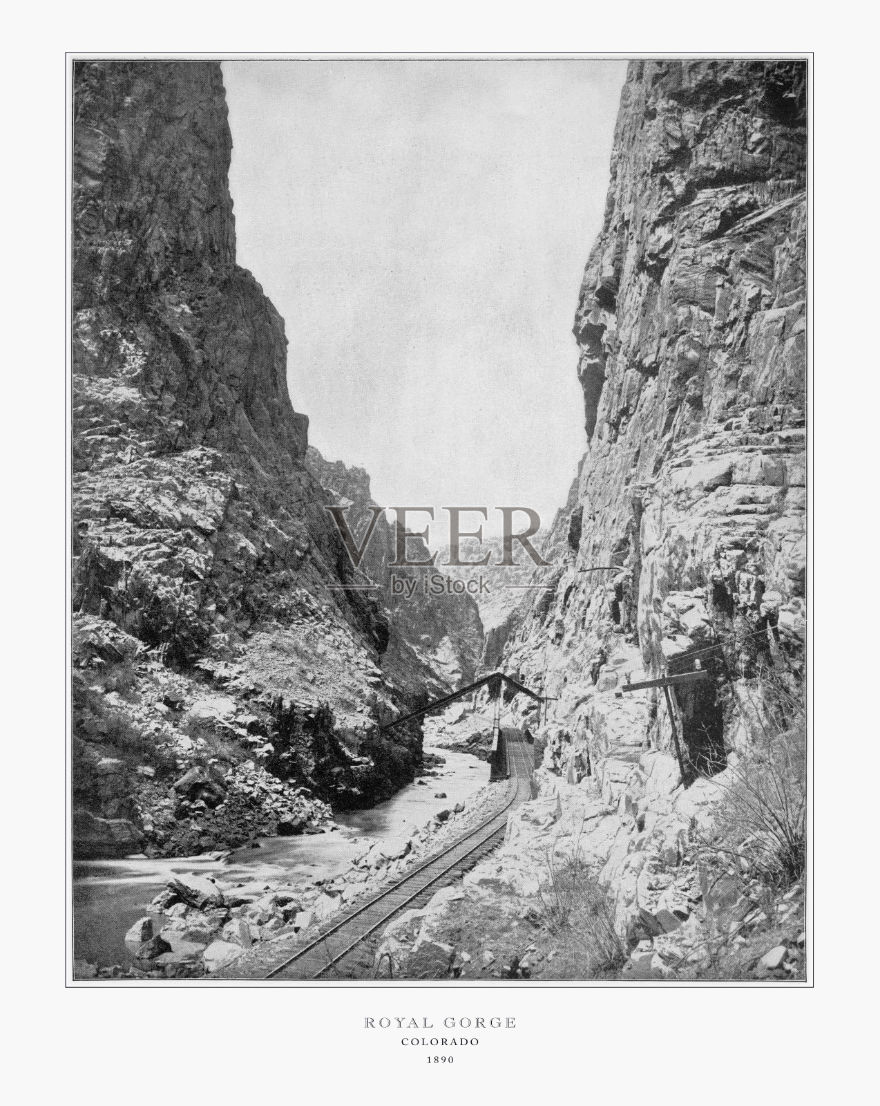 皇家峡谷，科罗拉多州，美国，古董美国照片，1893照片摄影图片