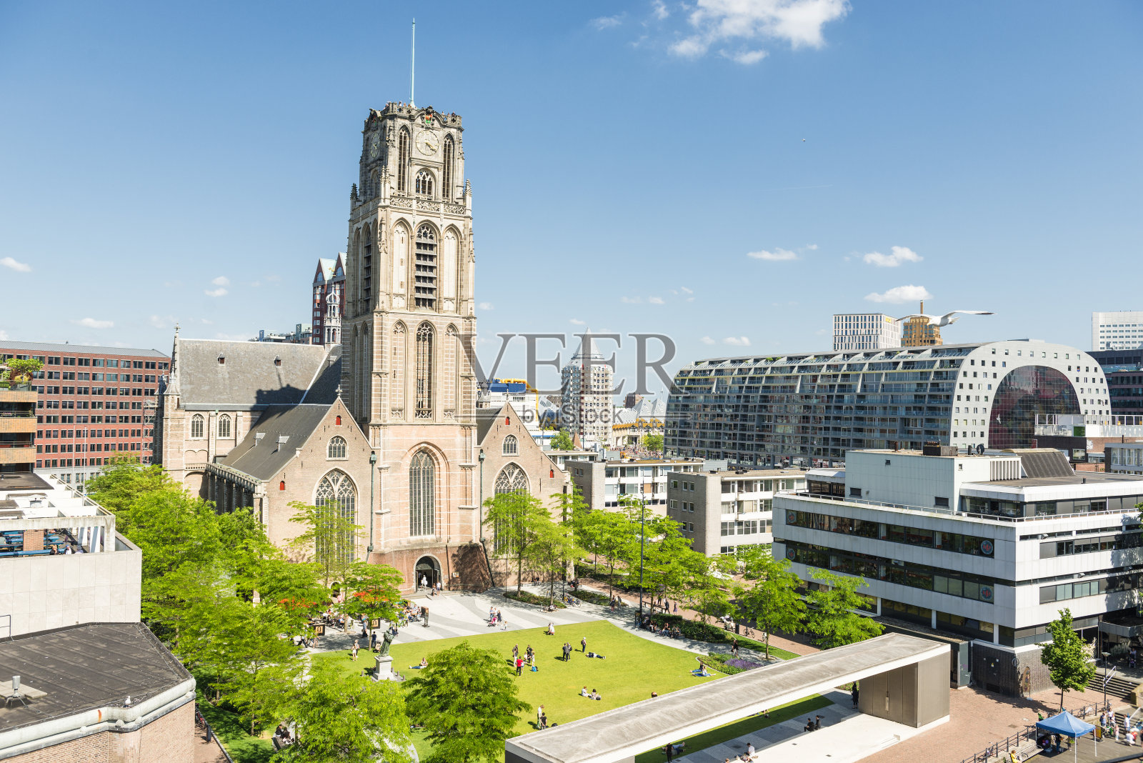 劳伦斯教堂鹿特丹照片摄影图片