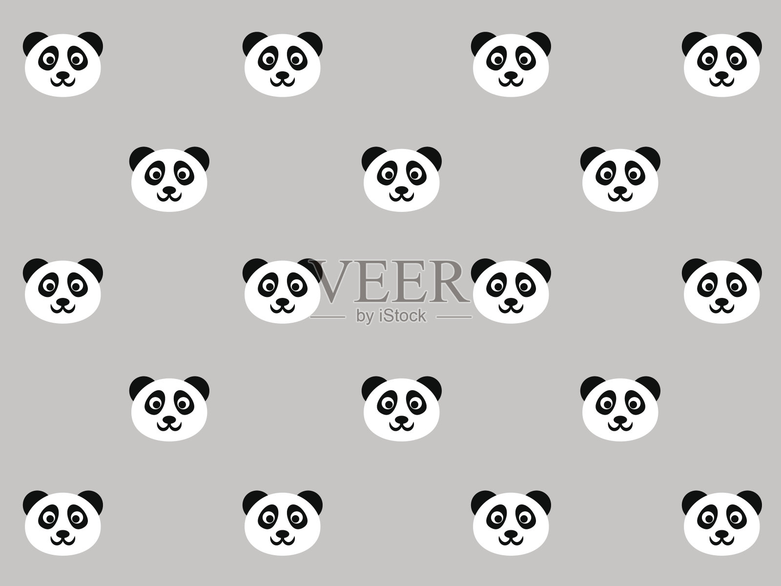 熊猫的背景插画图片素材