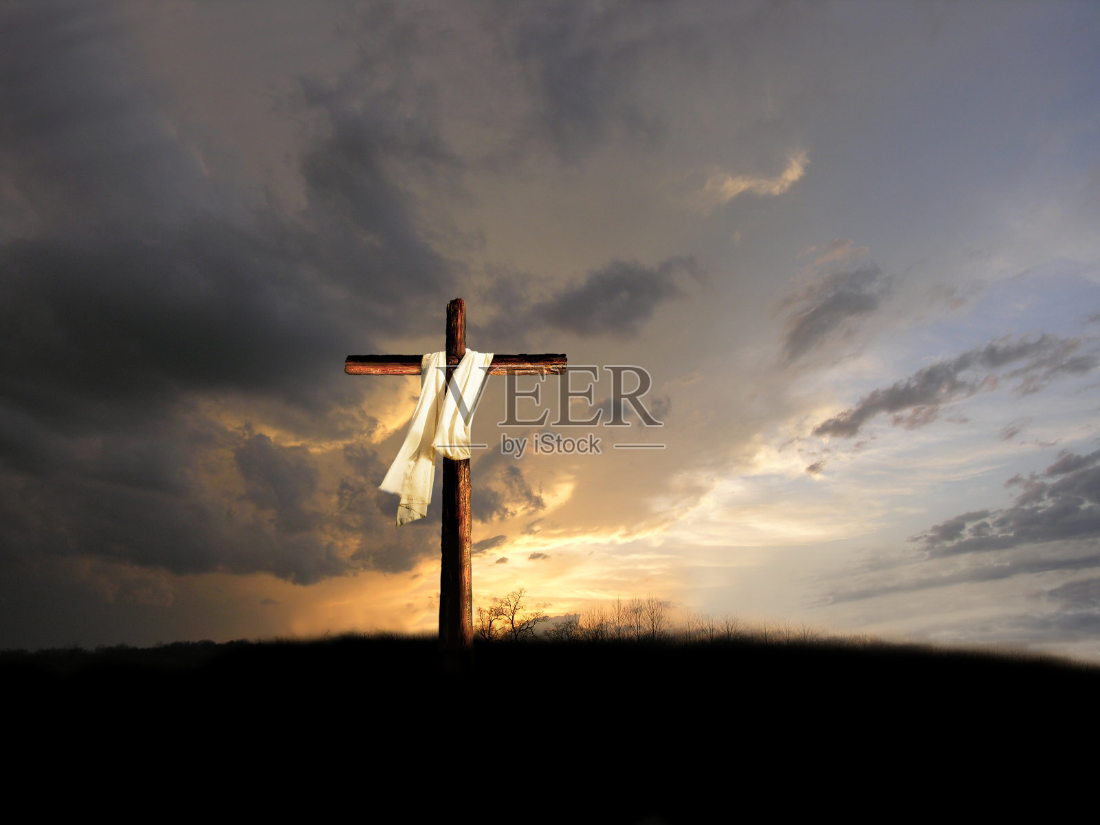 根特-耶稣基督被钉在十字架上。插画图片素材_ID:120229802-Veer图库