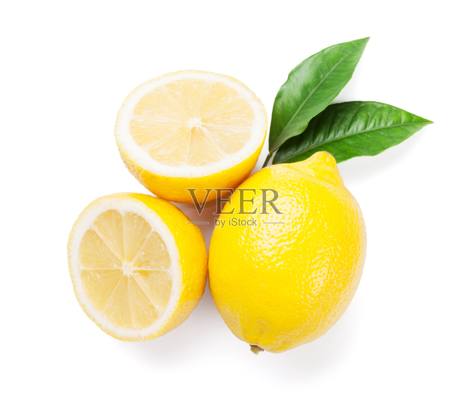 新鲜成熟的柠檬照片摄影图片