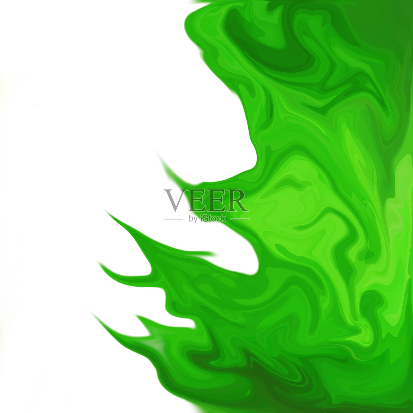 绿色数字丙烯酸的颜色漩涡或类似的大理石扭曲插画图片素材