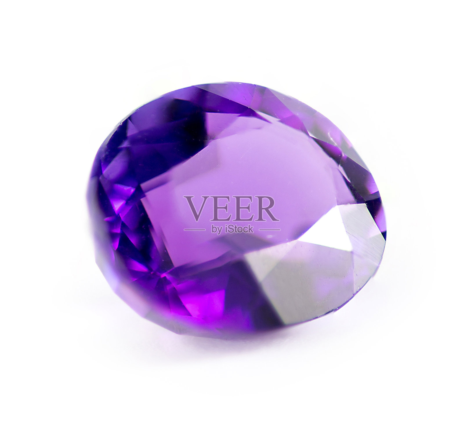 特写的天然紫色紫水晶宝石照片摄影图片