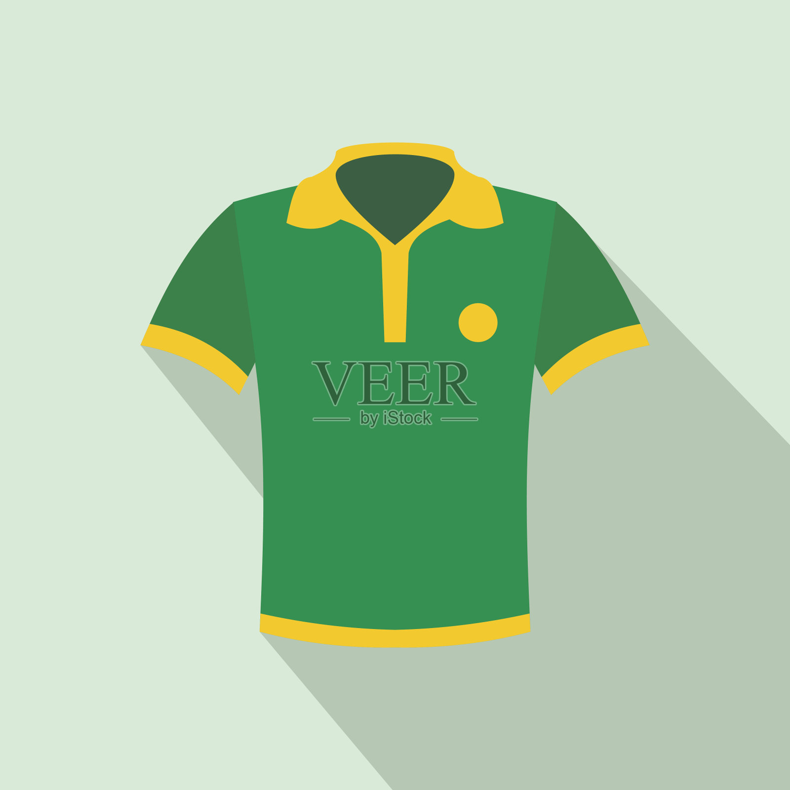 巴西足球运动员的平装衬衫图标插画图片素材