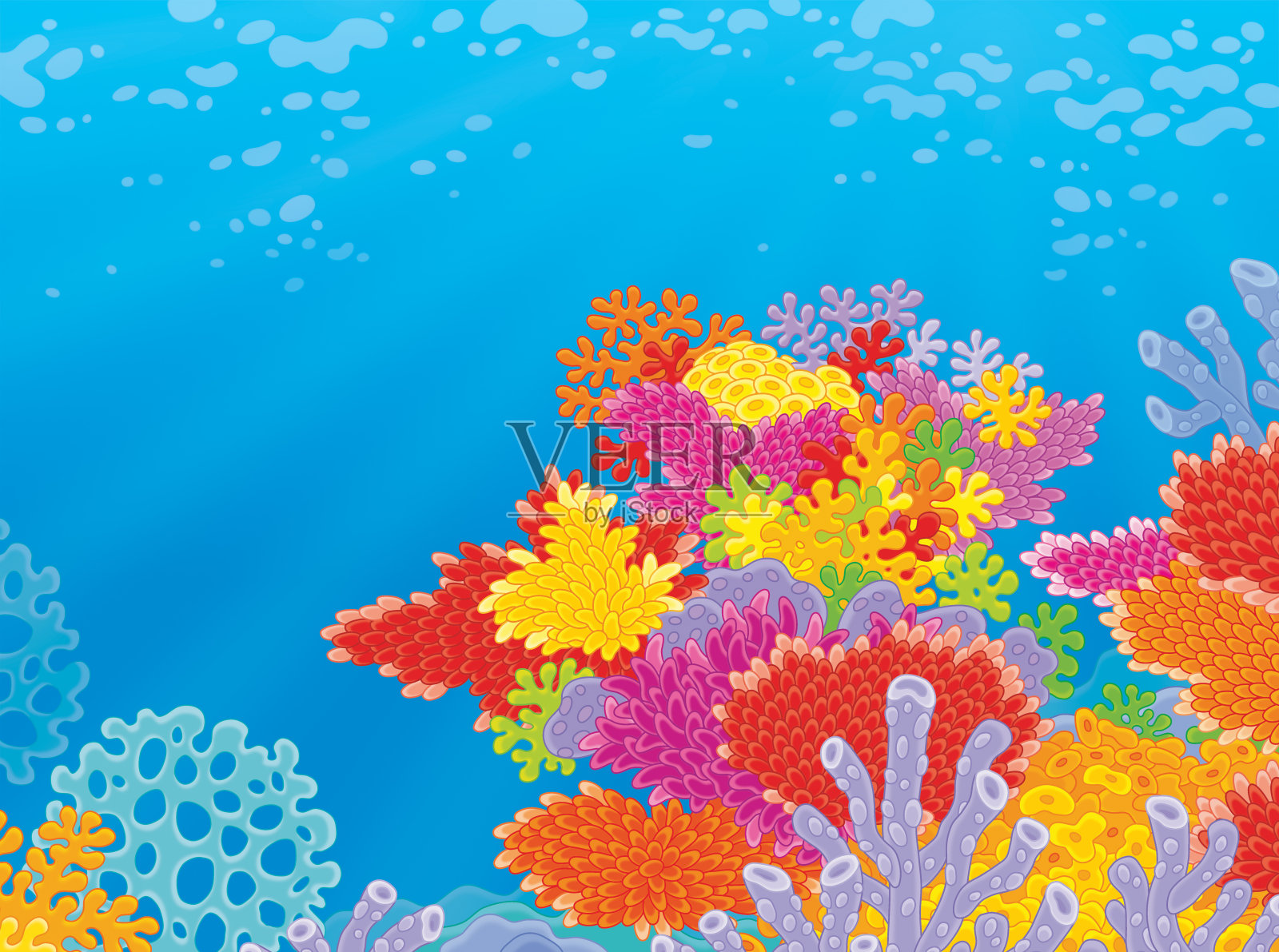 珊瑚插画图片素材