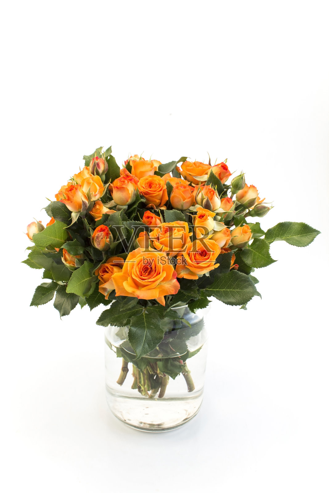 橙色玫瑰花束照片摄影图片