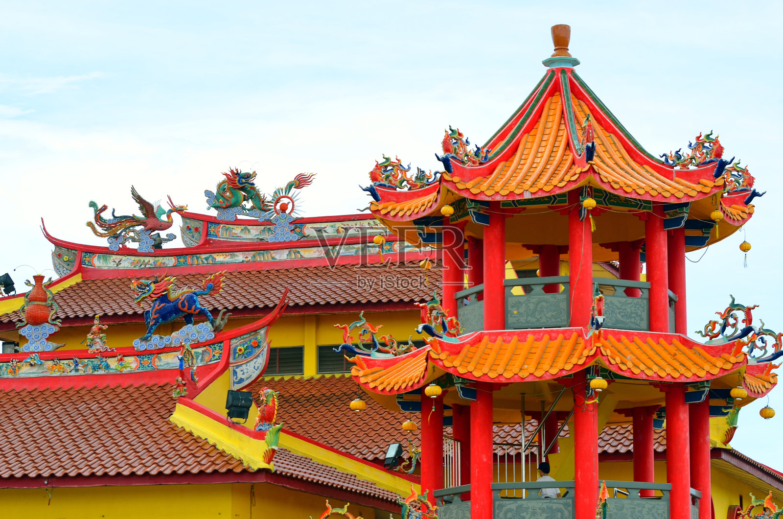 马来西亚石金禅的中国寺庙照片摄影图片