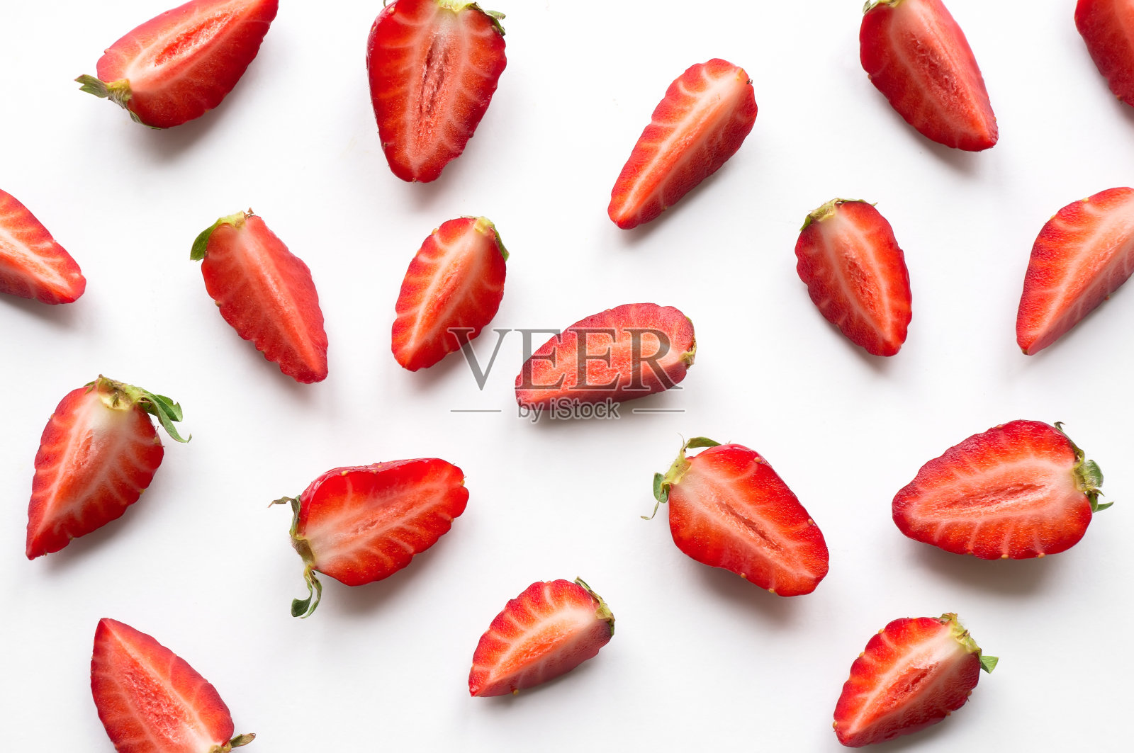 草莓的创意模式。照片摄影图片