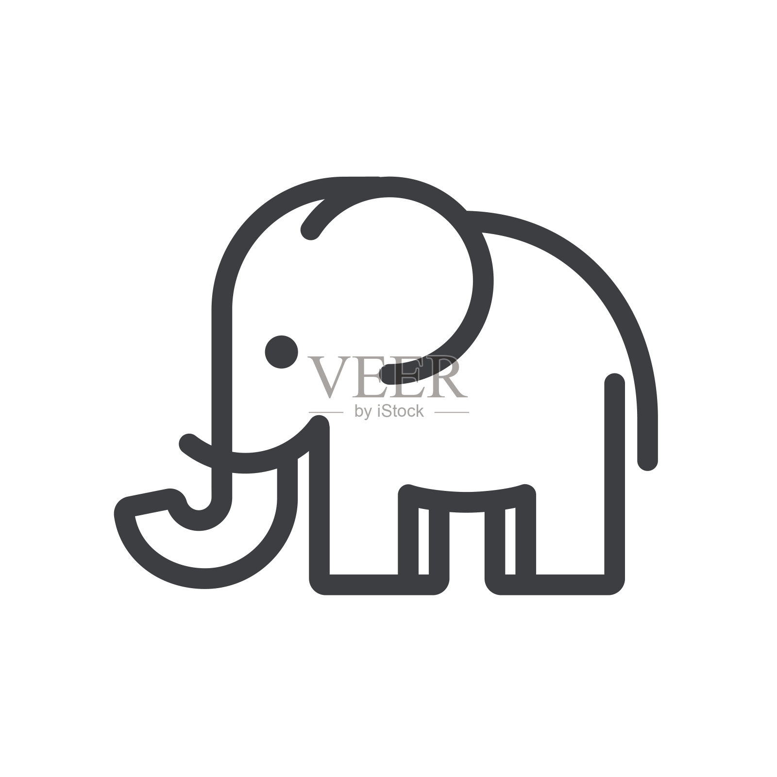 最小的大象设计元素图片