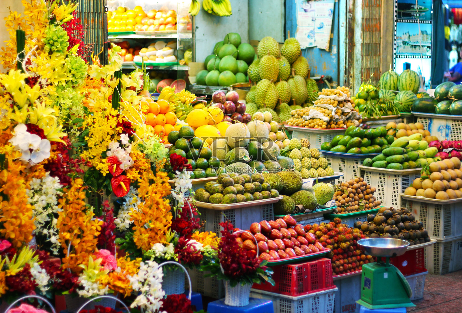 泰国曼谷的异国水果照片摄影图片