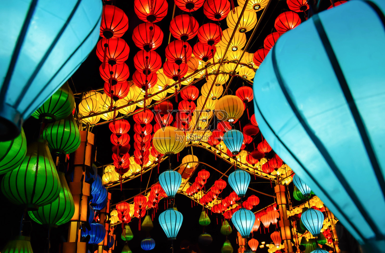 美丽中国灯，中国新年照片摄影图片