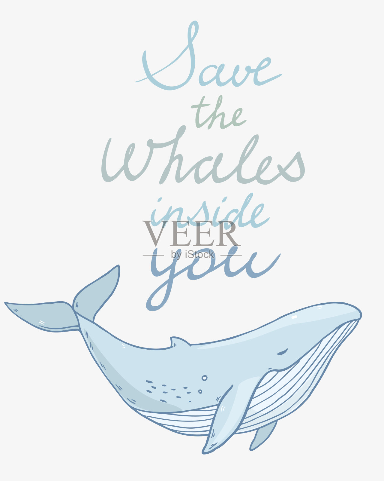 画海洋生物鲸鱼设计元素图片