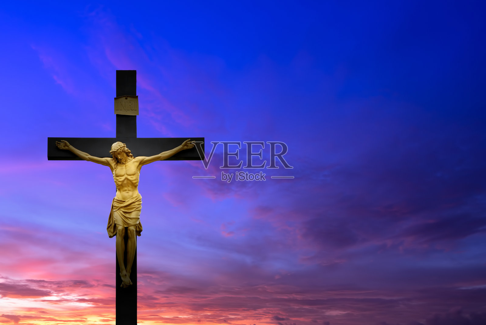 基督教跨越美丽的日落背景照片摄影图片