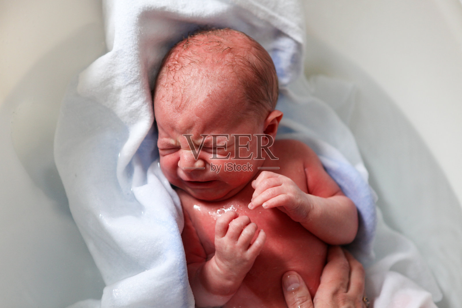 刚出生的男婴才几个小时照片摄影图片