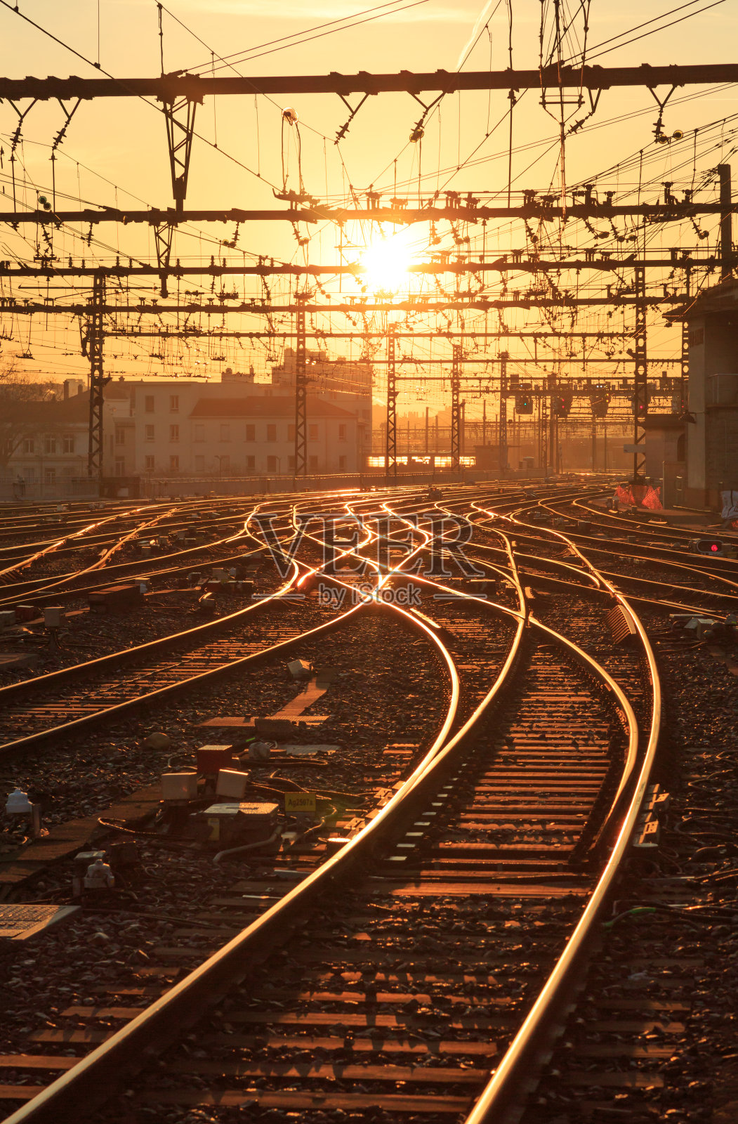 日出铁路照片摄影图片