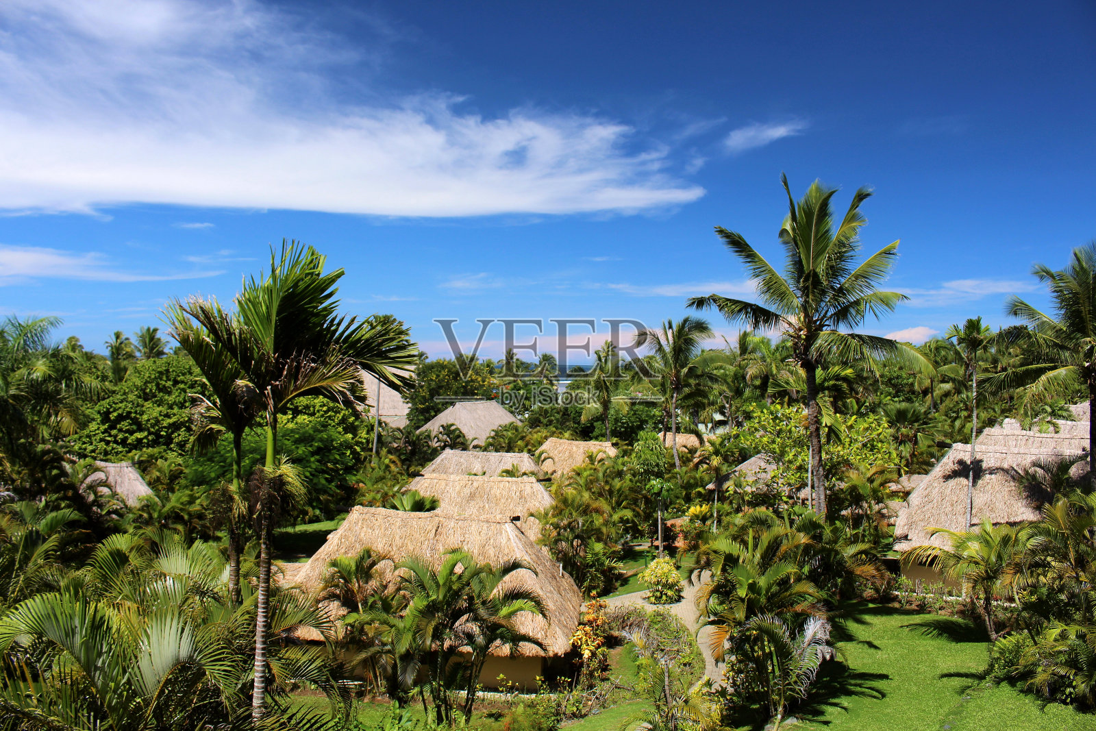 斐济的酒店综合体照片摄影图片