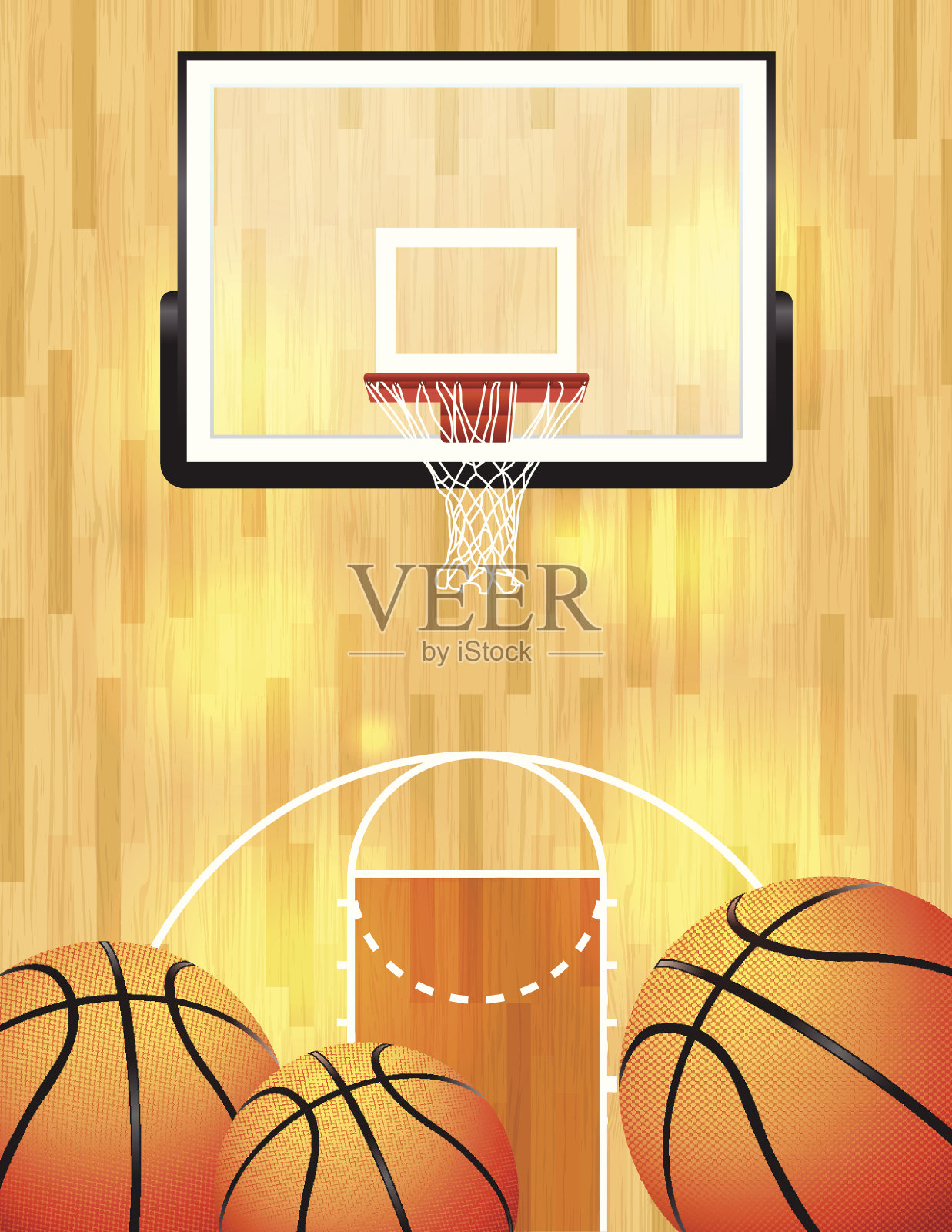 篮球背景插画图片素材