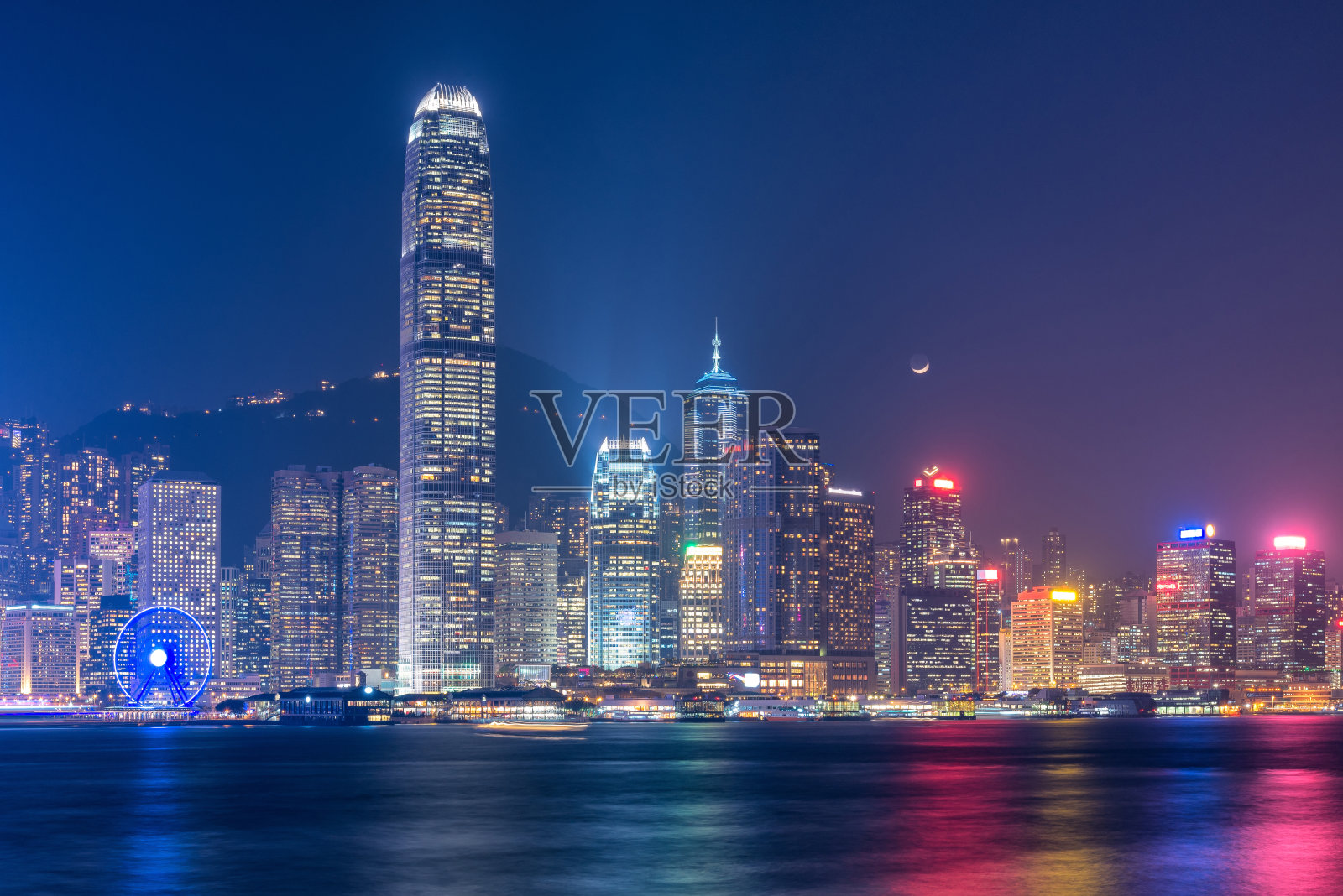 香港市区是著名的城市景观照片摄影图片