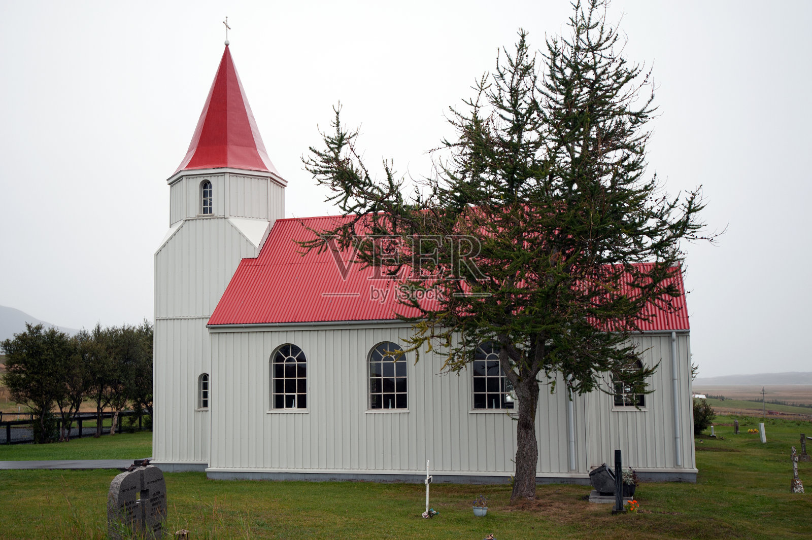 凯伦教堂，冰岛?r照片摄影图片