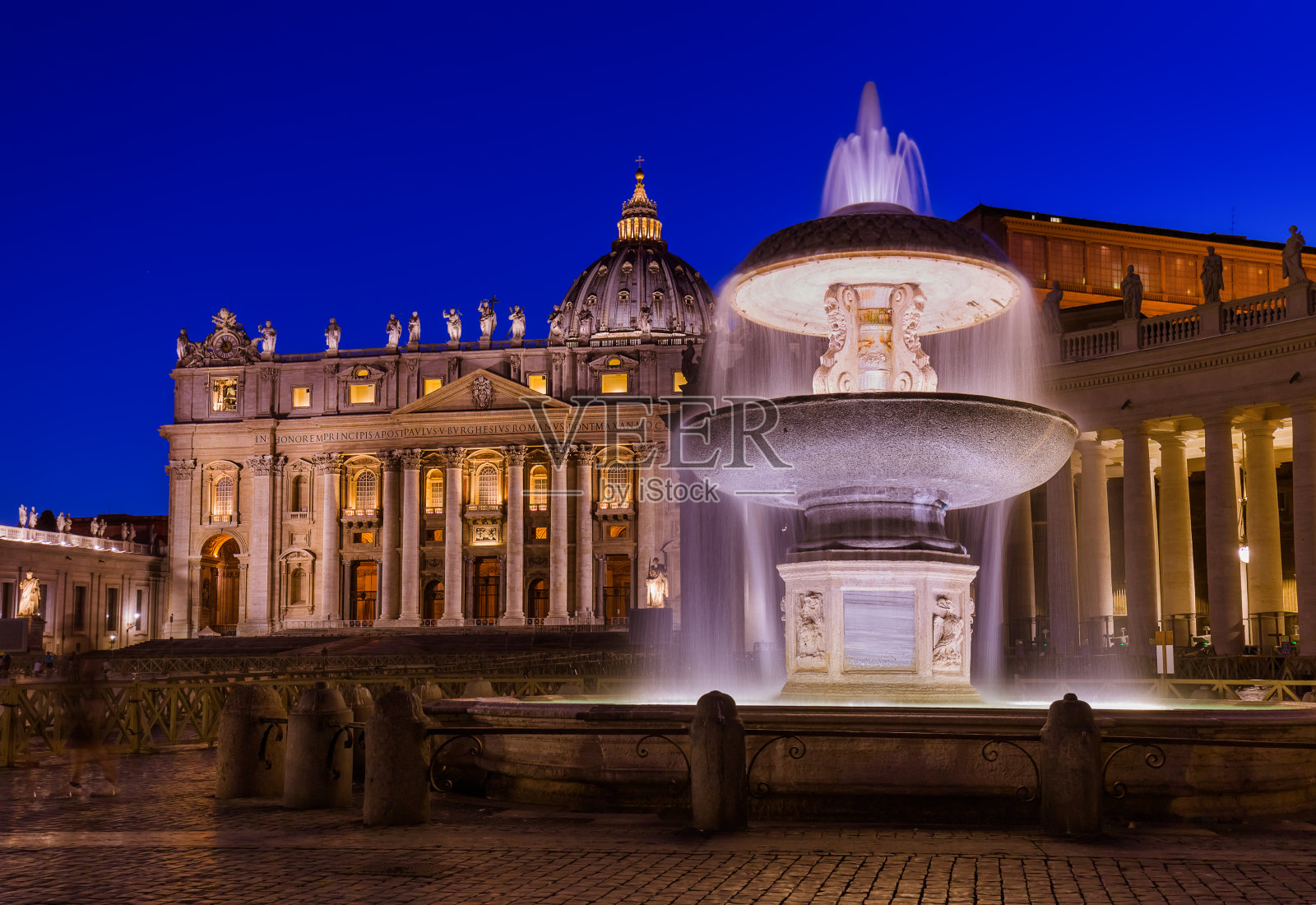 圣彼得斯大教堂在梵蒂冈-意大利罗马照片摄影图片