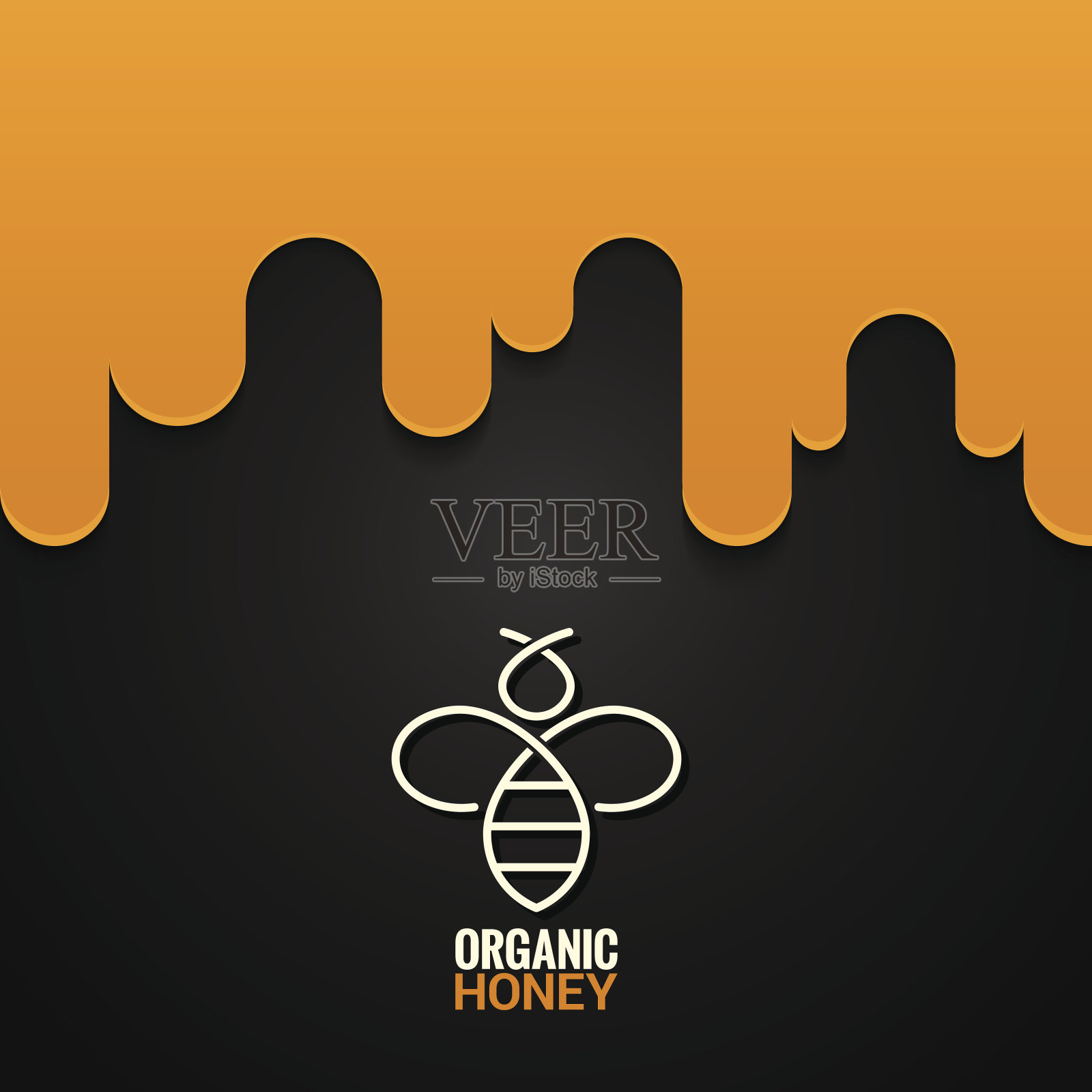 蜜蜂符号设计背景插画图片素材