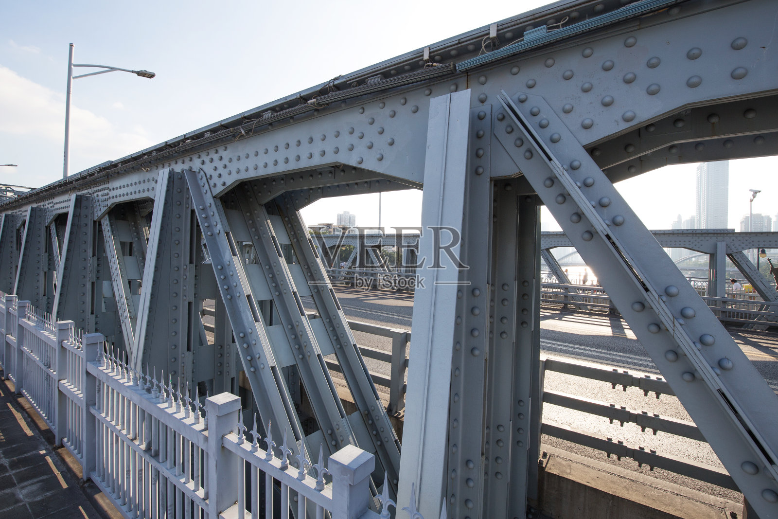 中国广州的钢桥照片摄影图片