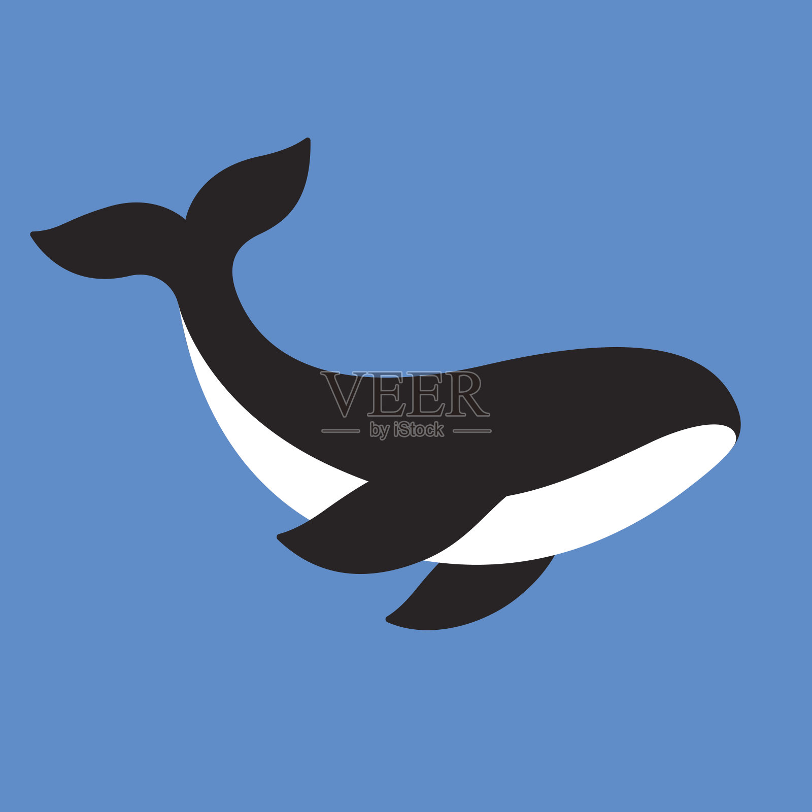 逆戟鲸的虎鲸图标设计元素图片