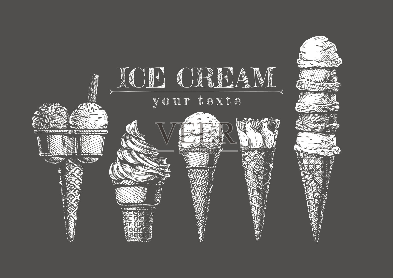 的冰淇淋设计元素图片