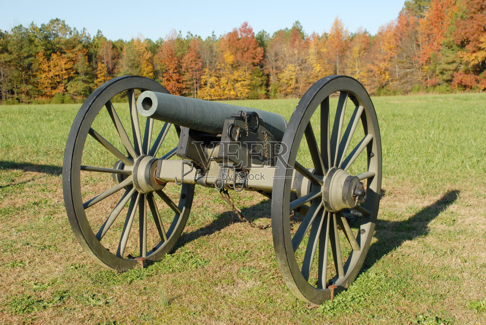 弗吉尼亚五福克斯的邦联炮兵照片摄影图片