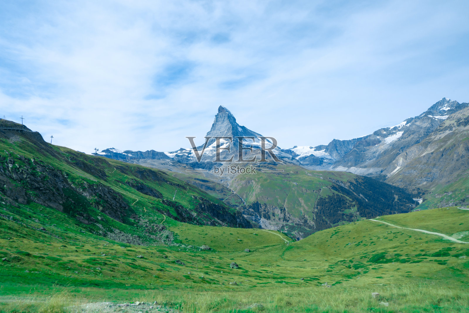 瑞士马特洪山的夏季照片摄影图片