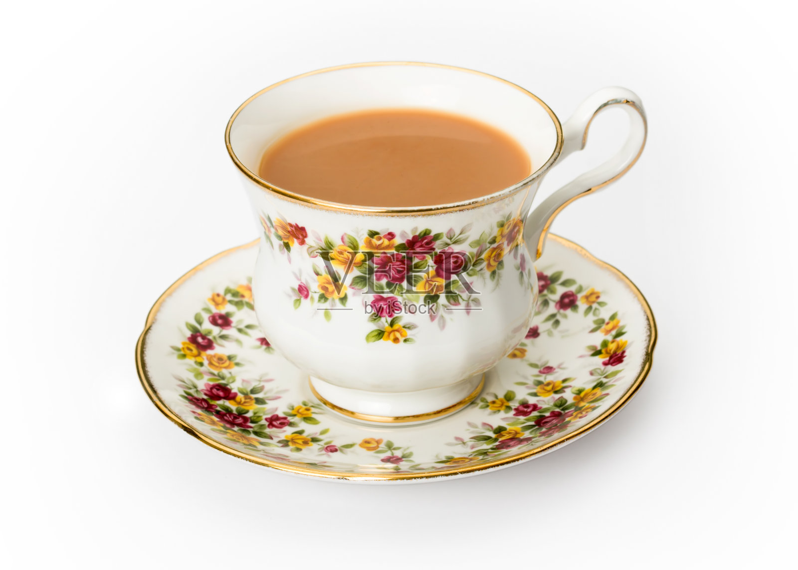 骨瓷杯里的英国茶照片摄影图片