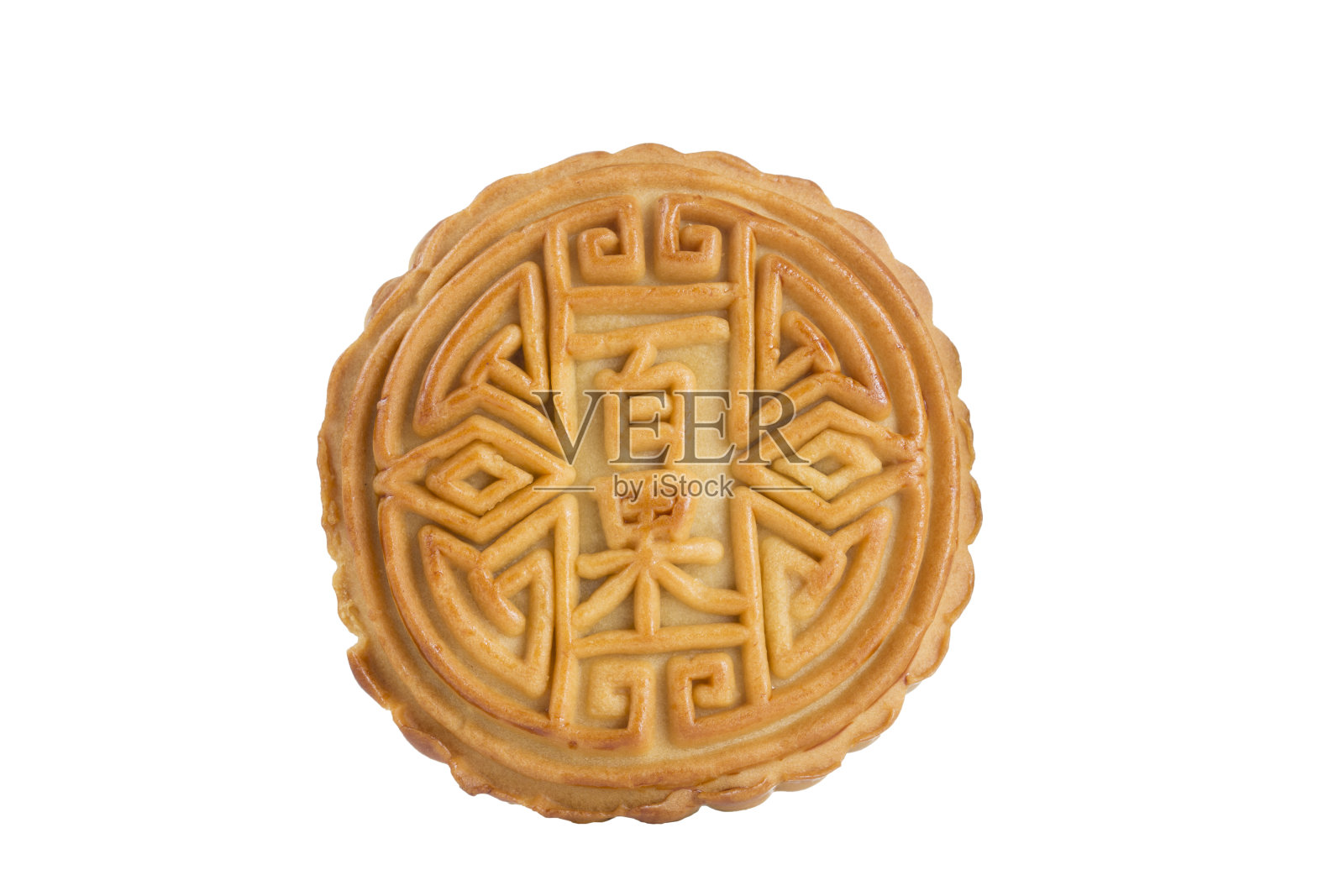 月饼和茶——中国的中秋食品上的白色。照片摄影图片