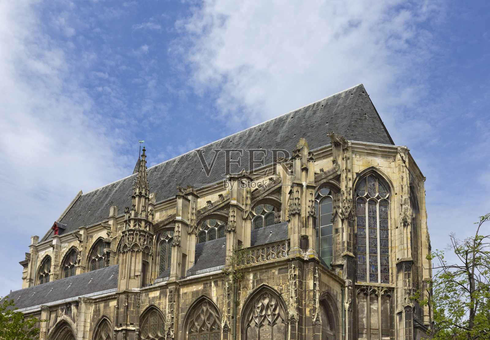 法国鲁昂哥特式教堂照片摄影图片