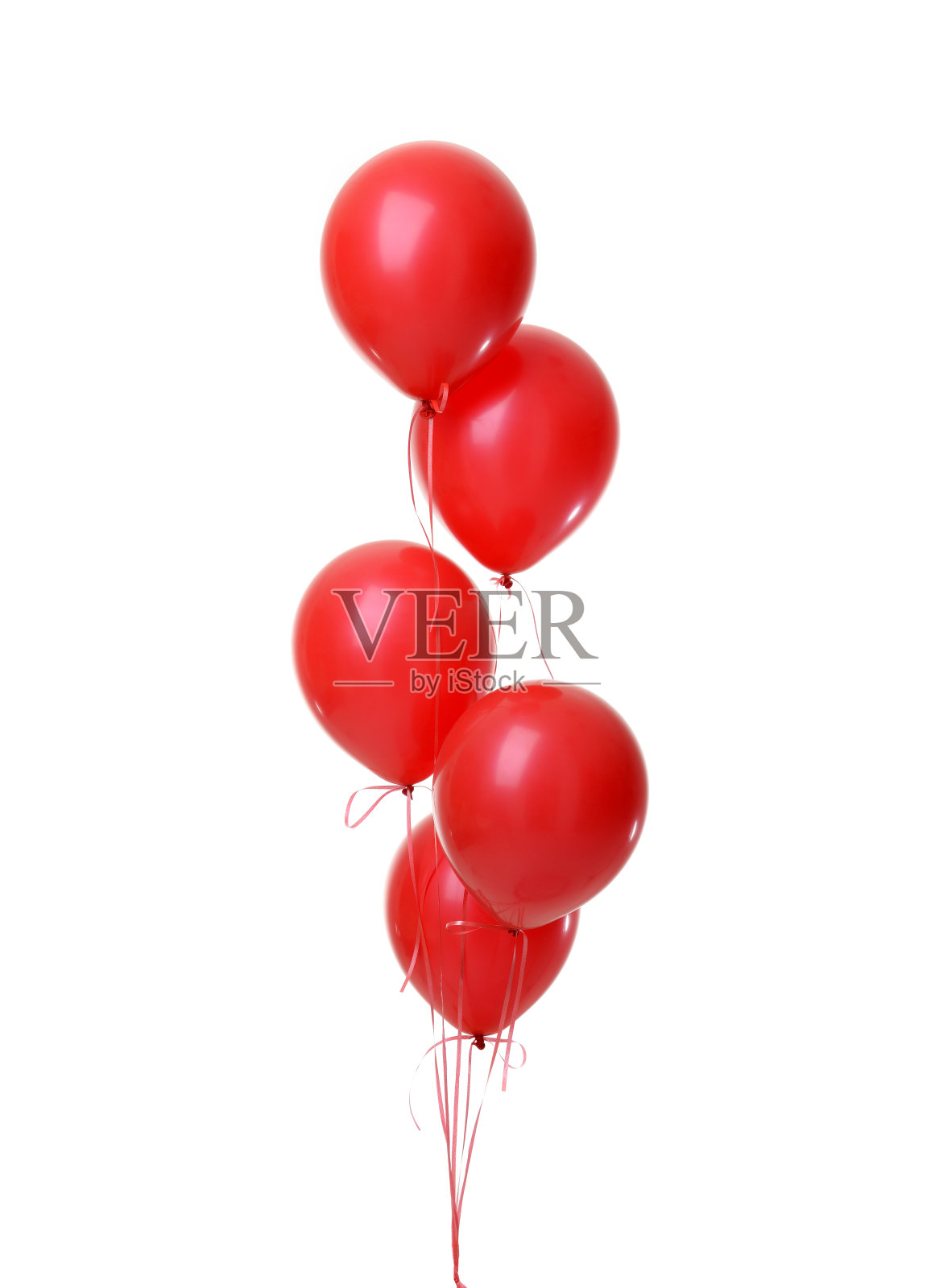 一堆红色的大气球用于生日聚会照片摄影图片