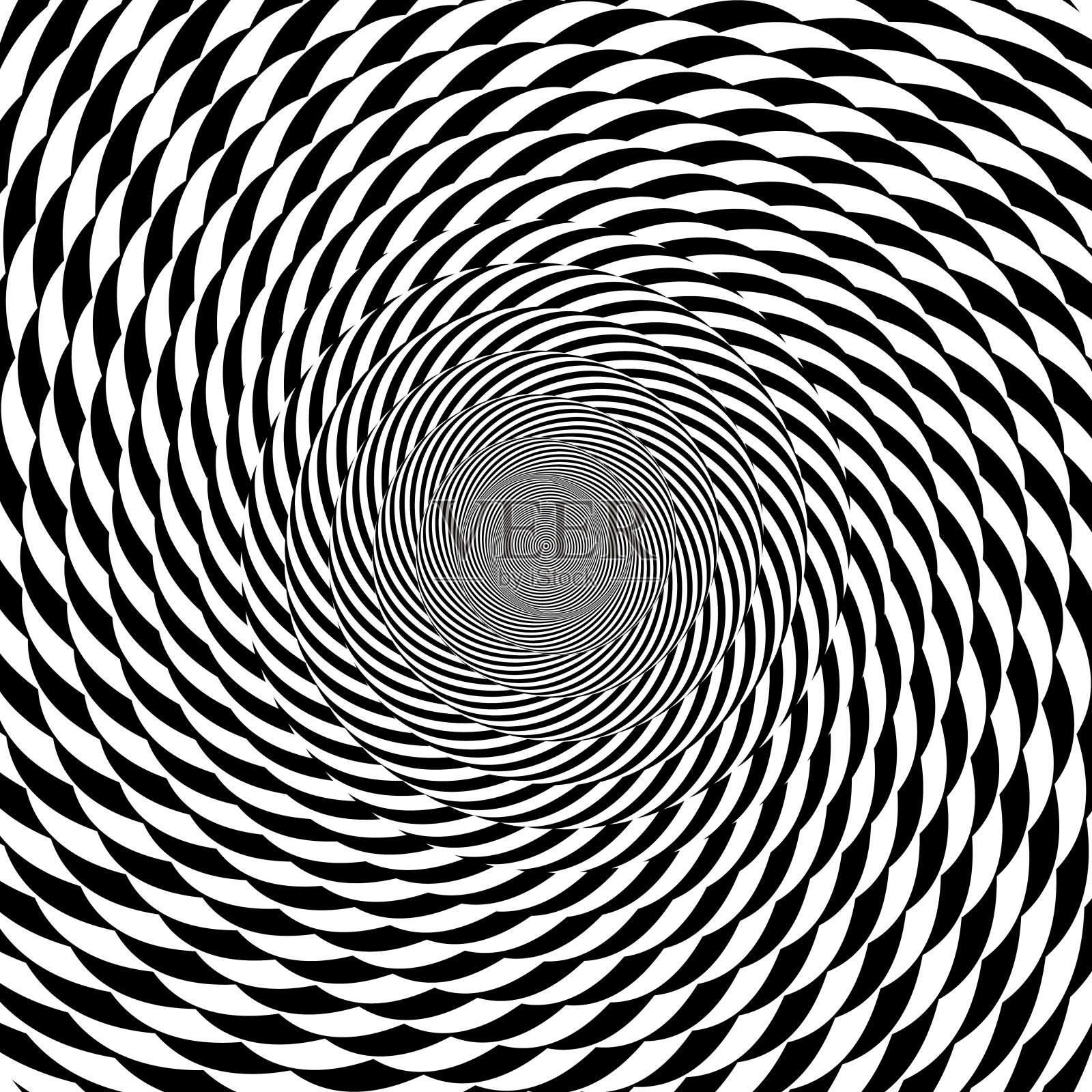 催眠圈抽象黑白光学错觉向量螺旋漩涡图案背景插画图片素材_ID:300705924-Veer图库