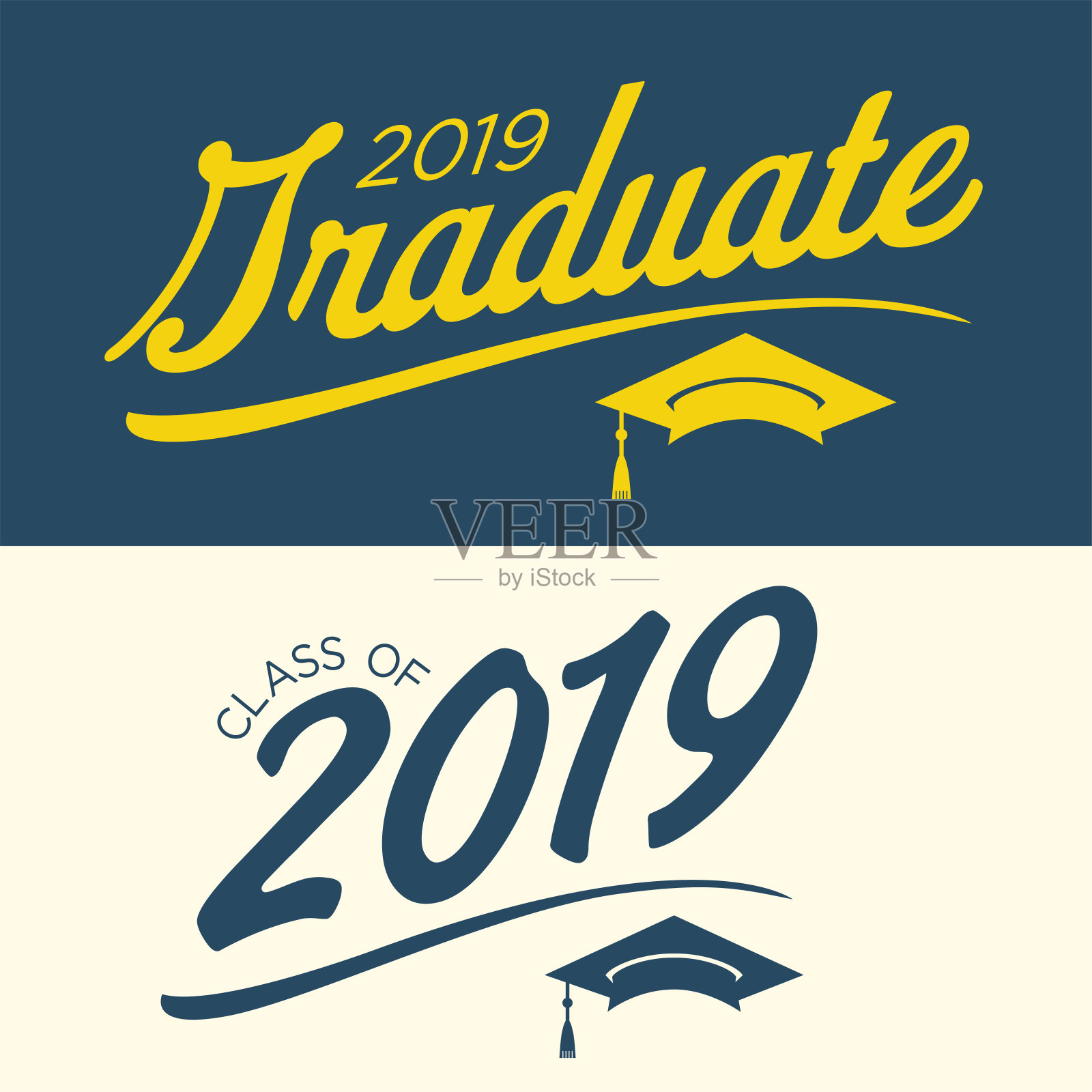 2019届毕业生，祝贺排版专业的毕业生插画图片素材