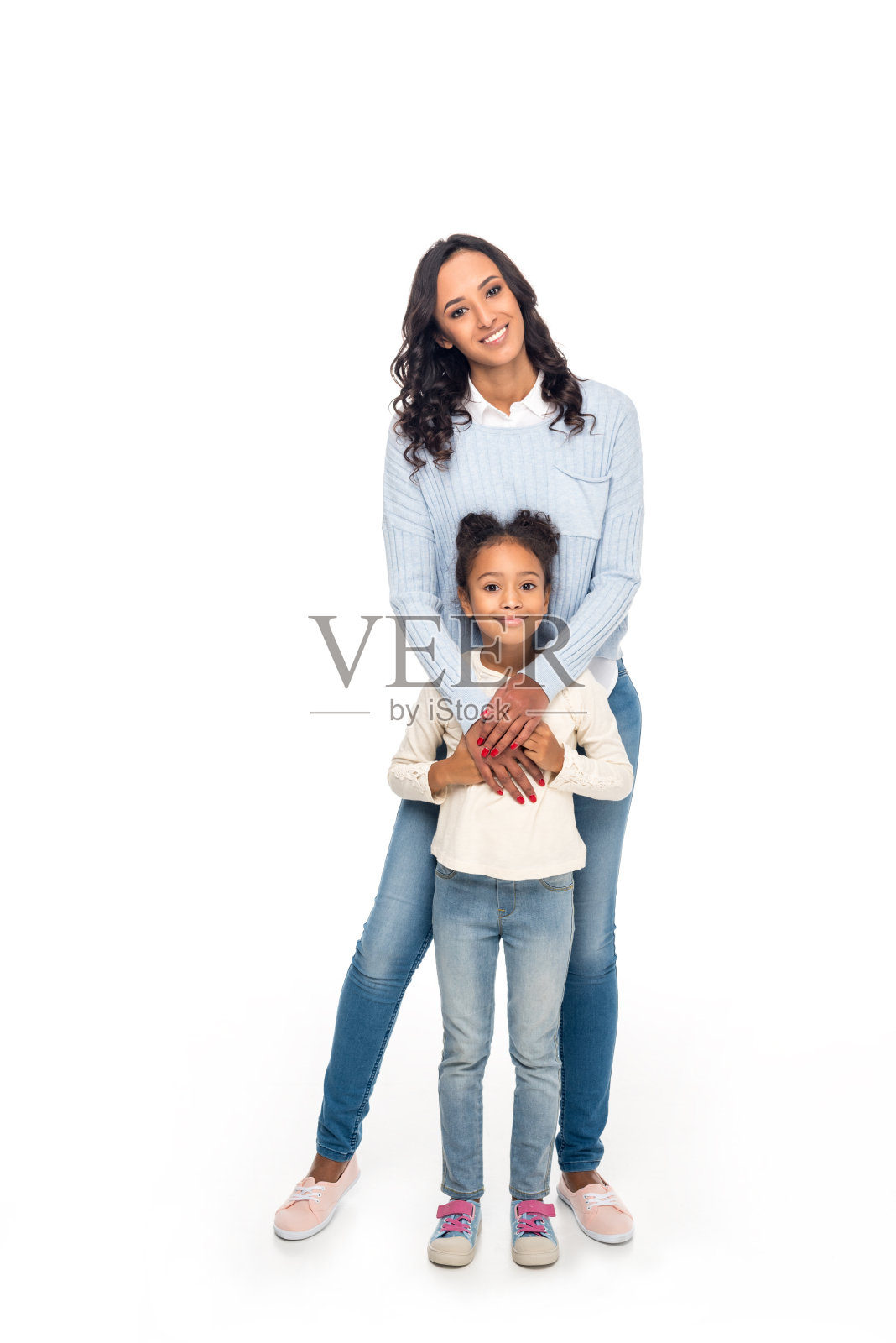 非裔美国人母亲和女儿照片摄影图片