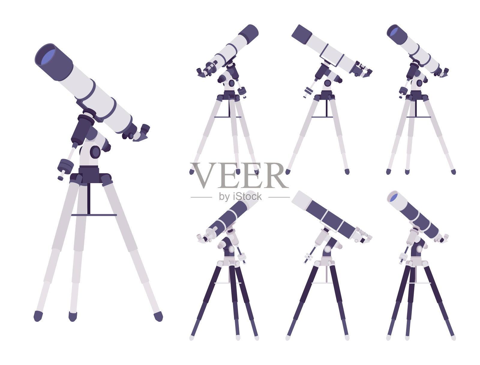 望远镜光学仪器设计元素图片