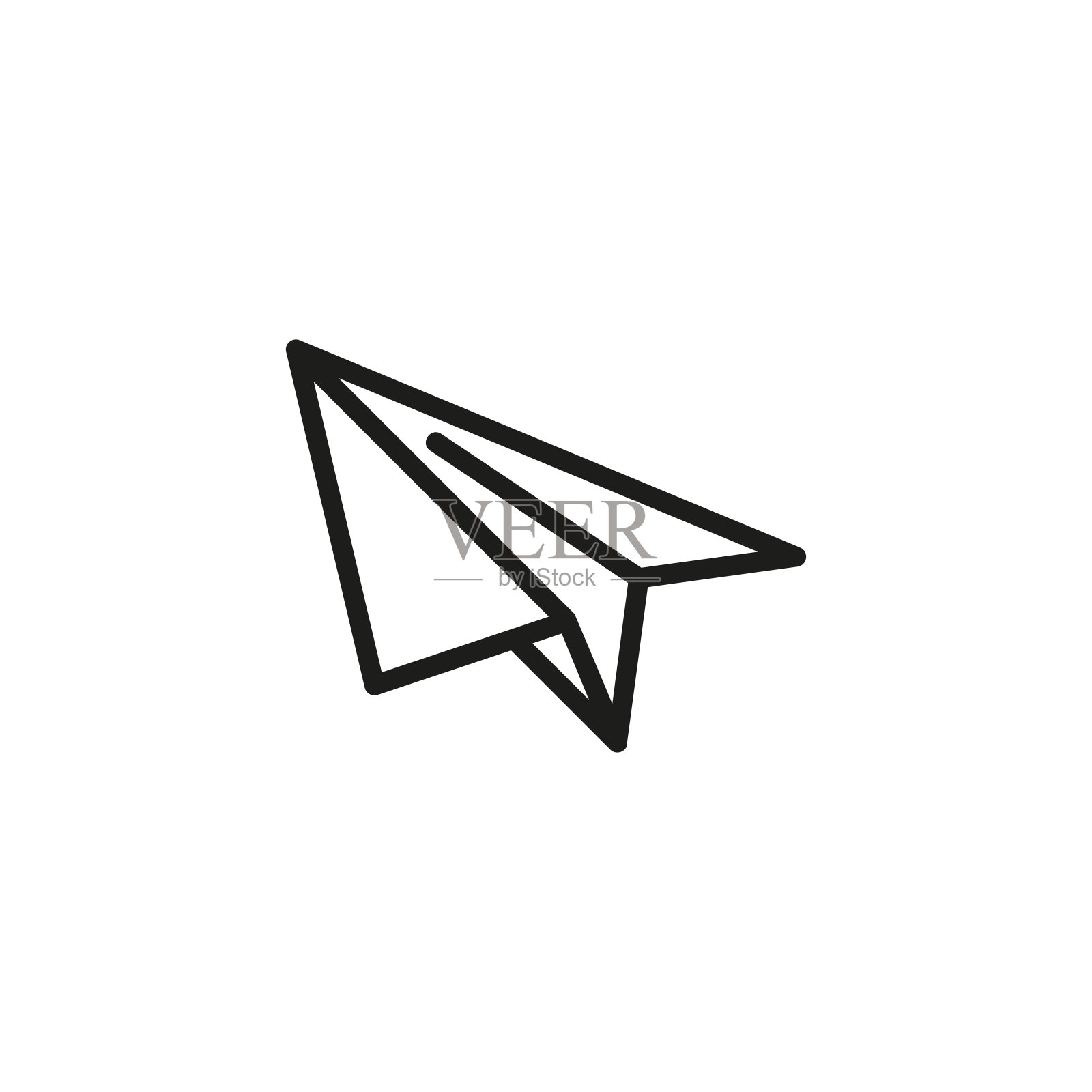 纸飞机图标设计元素图片