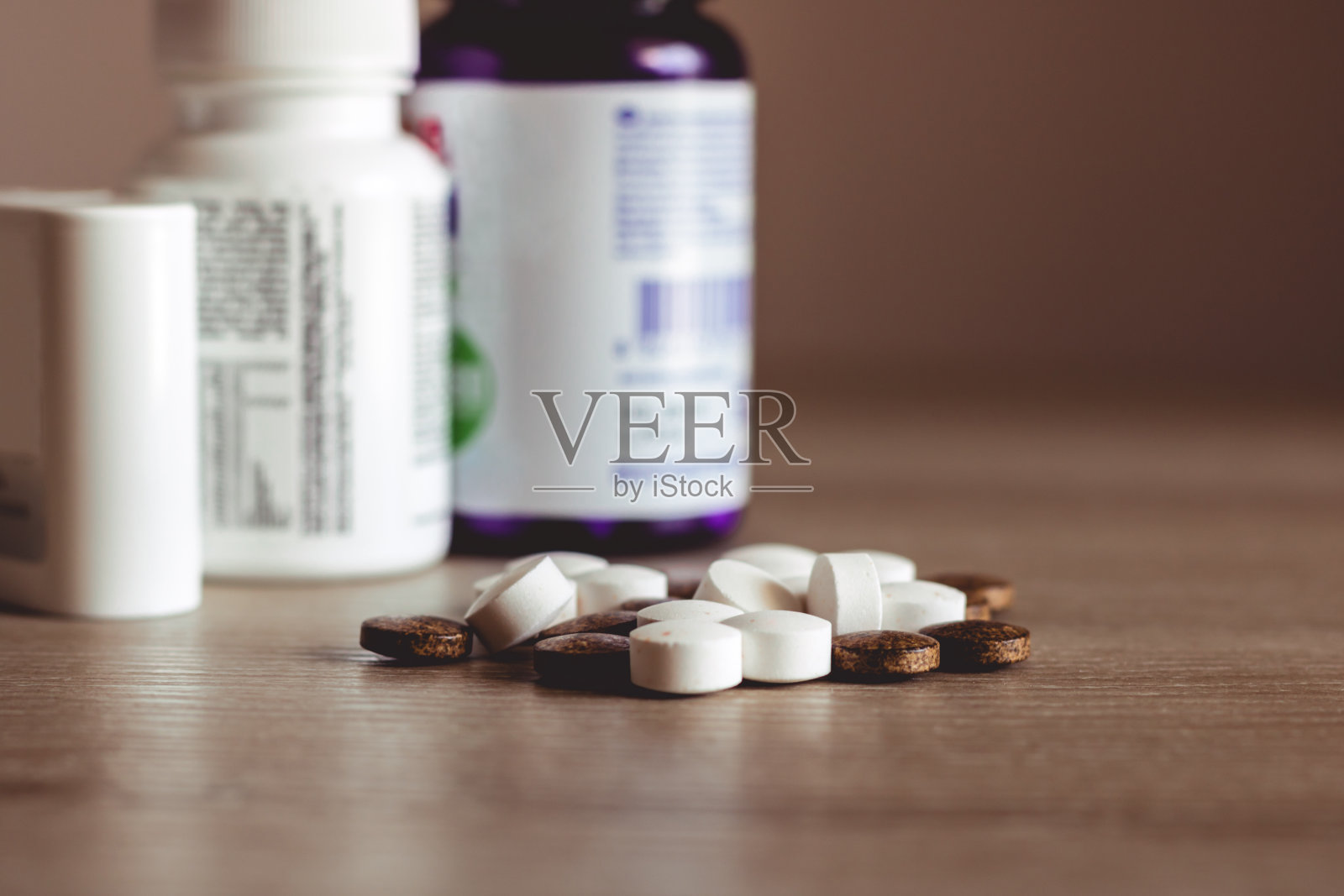 药物和维生素。照片摄影图片