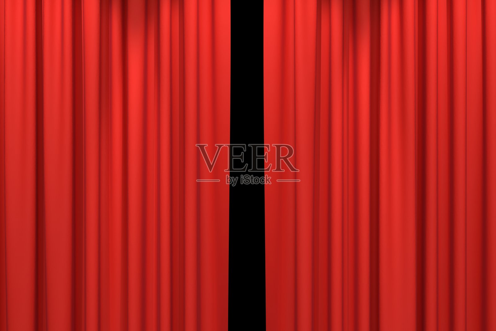 红色的窗帘阶段设计元素图片