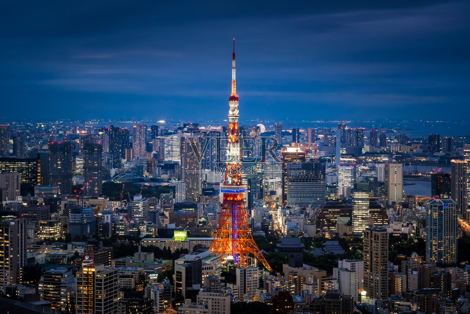 东京夜景照片摄影图片