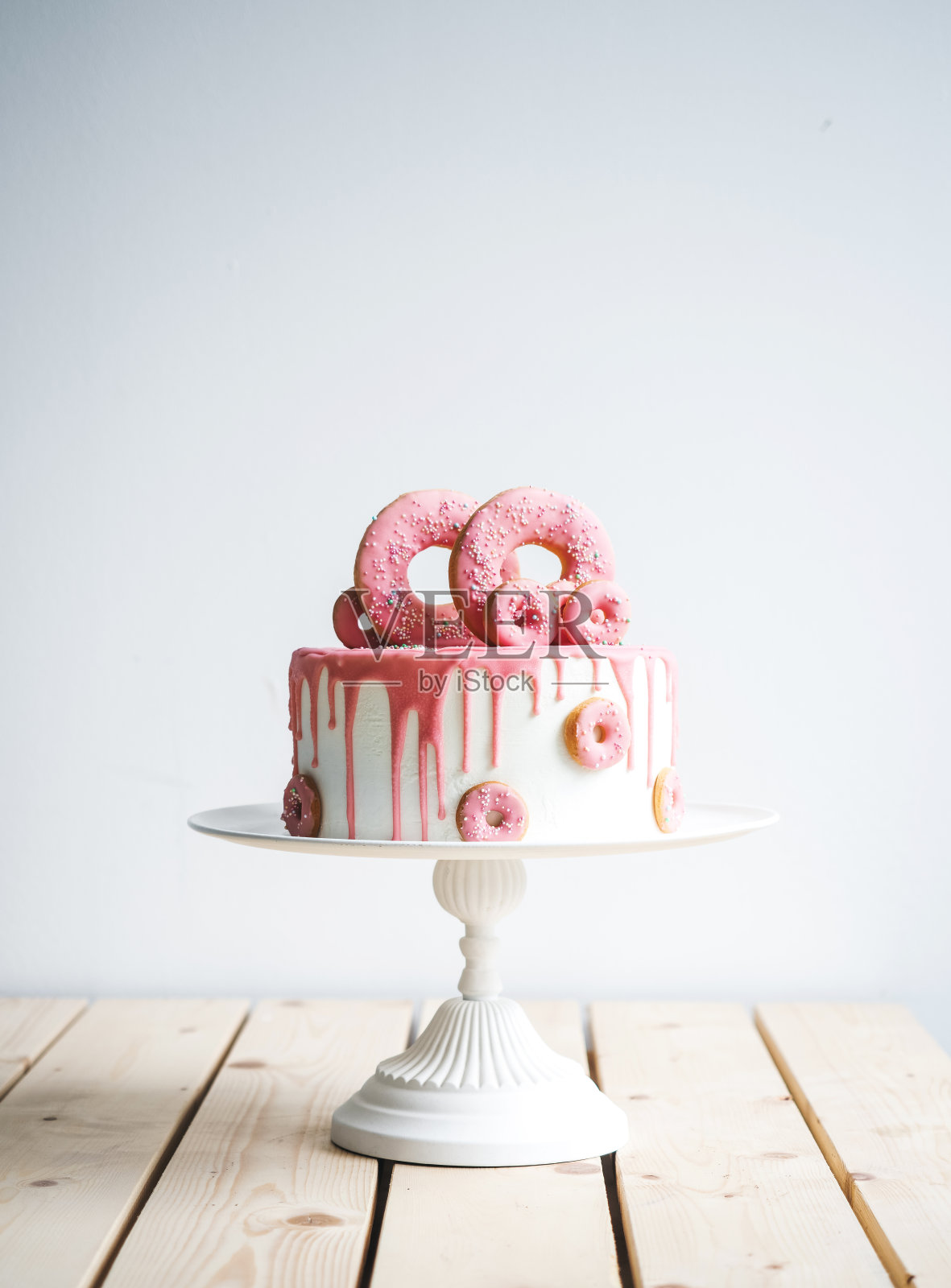 很棒的甜甜圈婚礼蛋糕照片摄影图片