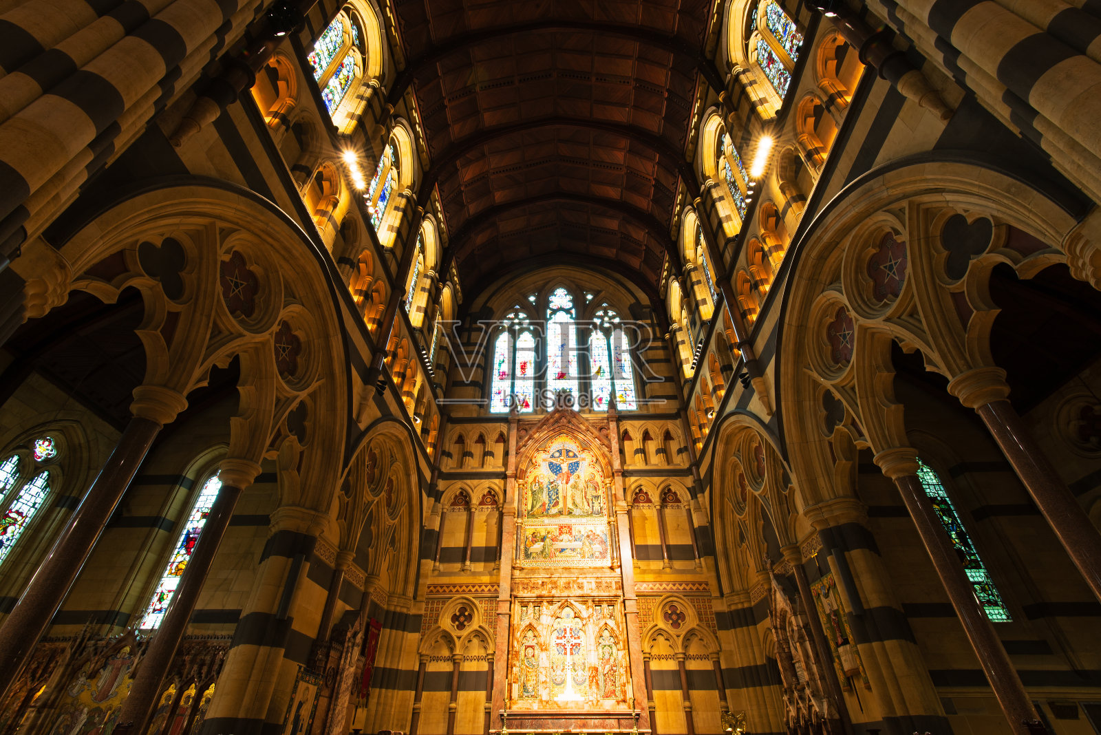 圣保罗大教堂，墨尔本，澳大利亚照片摄影图片