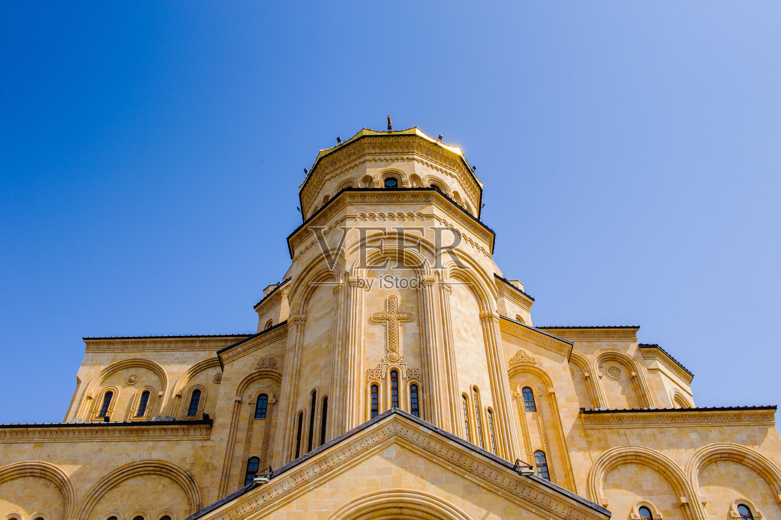 第比利斯的圣三一大教堂，格鲁吉亚东正教的主要大教堂照片摄影图片