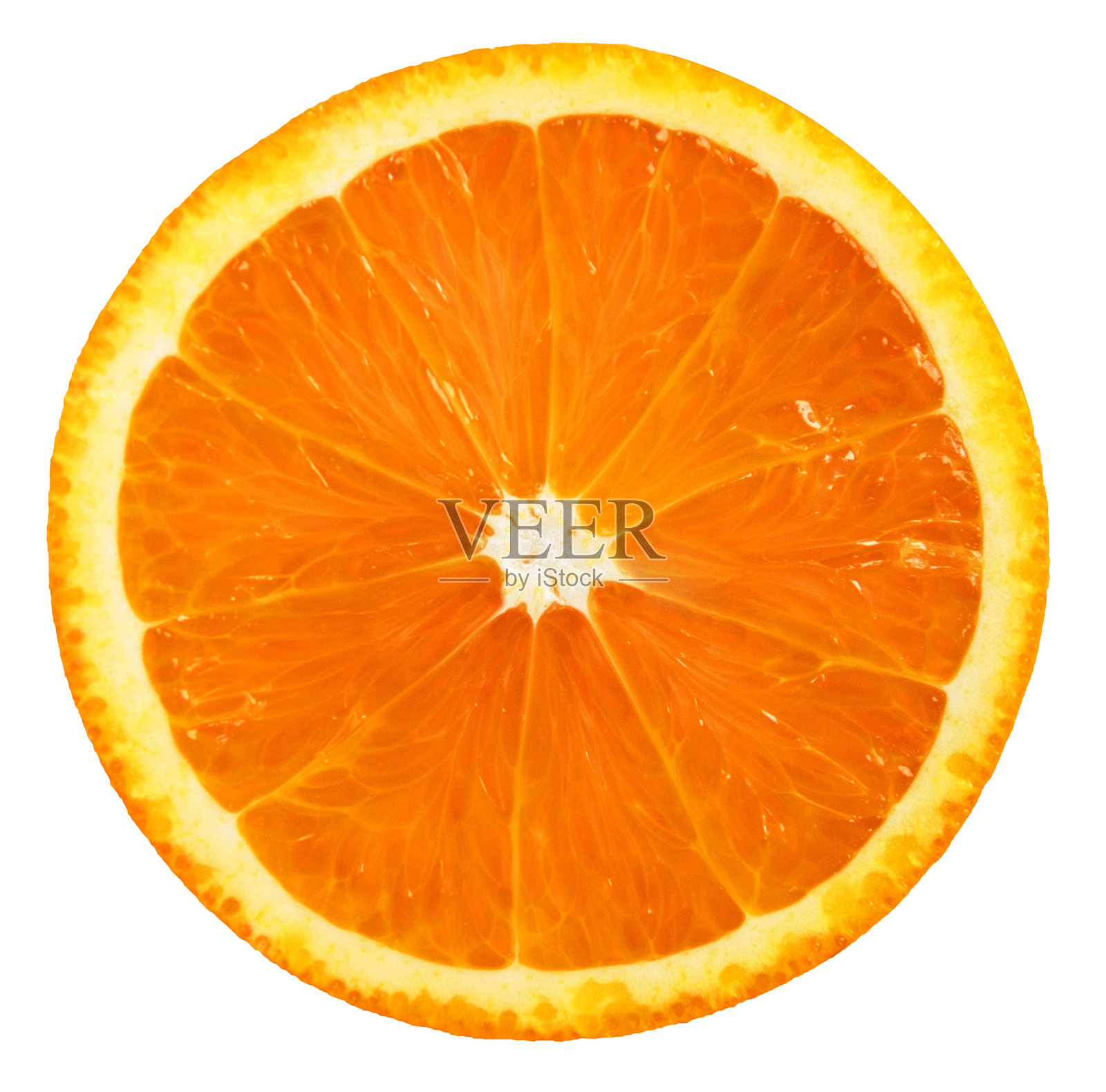 橙色水果。橙色切片孤立在白色背景上照片摄影图片