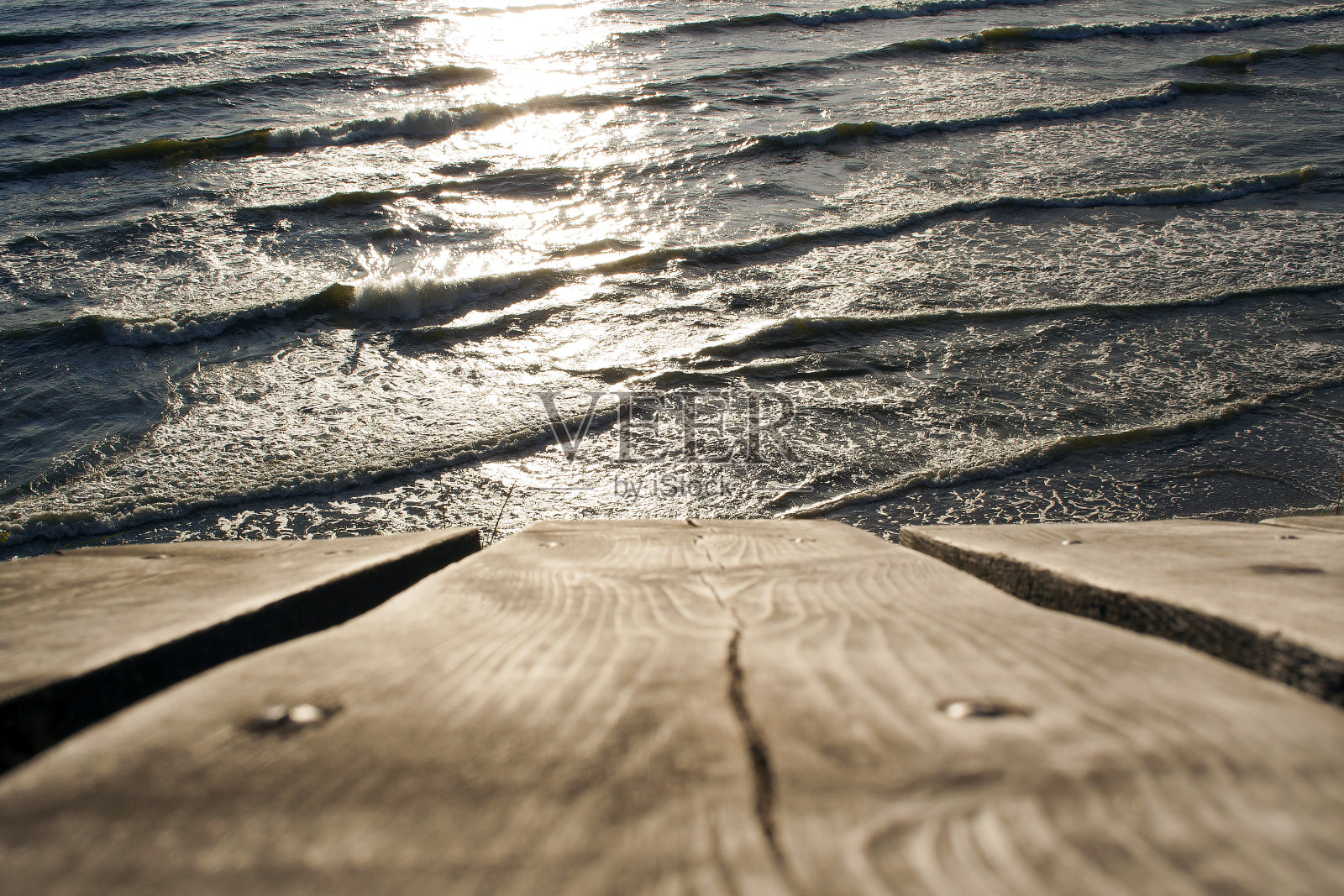 波罗的海的木板照片摄影图片