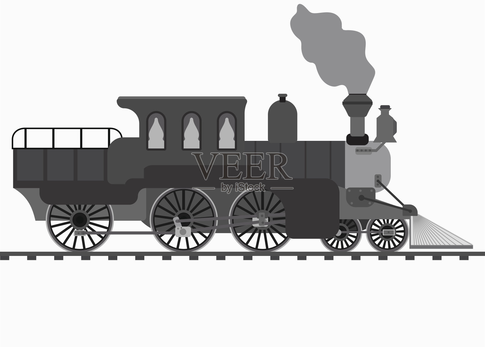 复古的火车设计元素图片